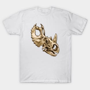 Dinosaur Skull Centrosaurus Sticker T-Shirt